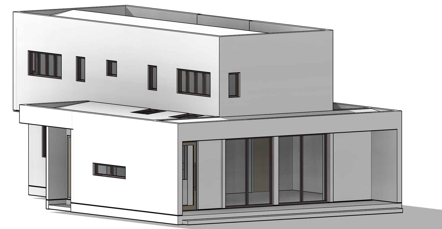 Casa Duna, axonometría