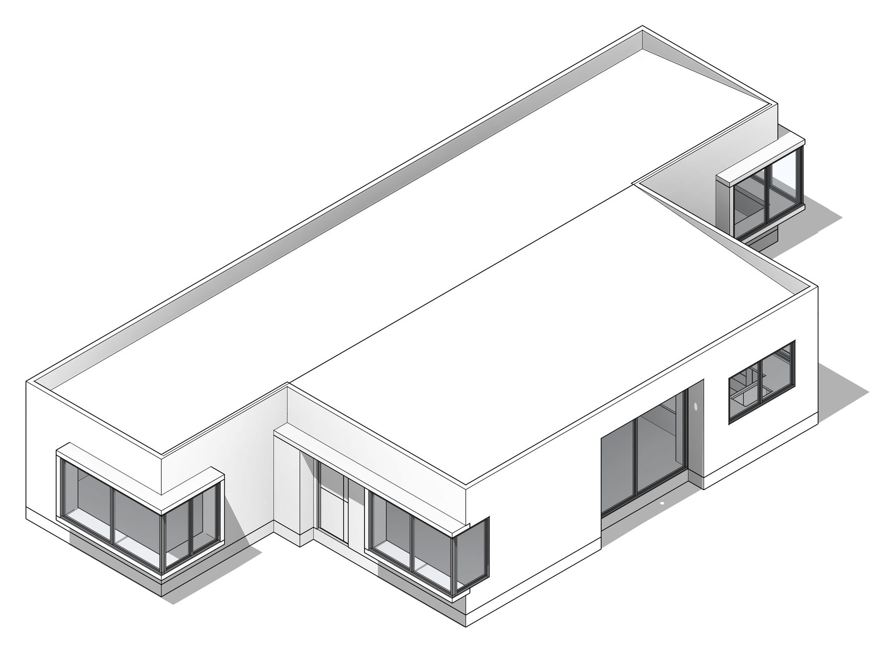 Casa Origen, axonometría